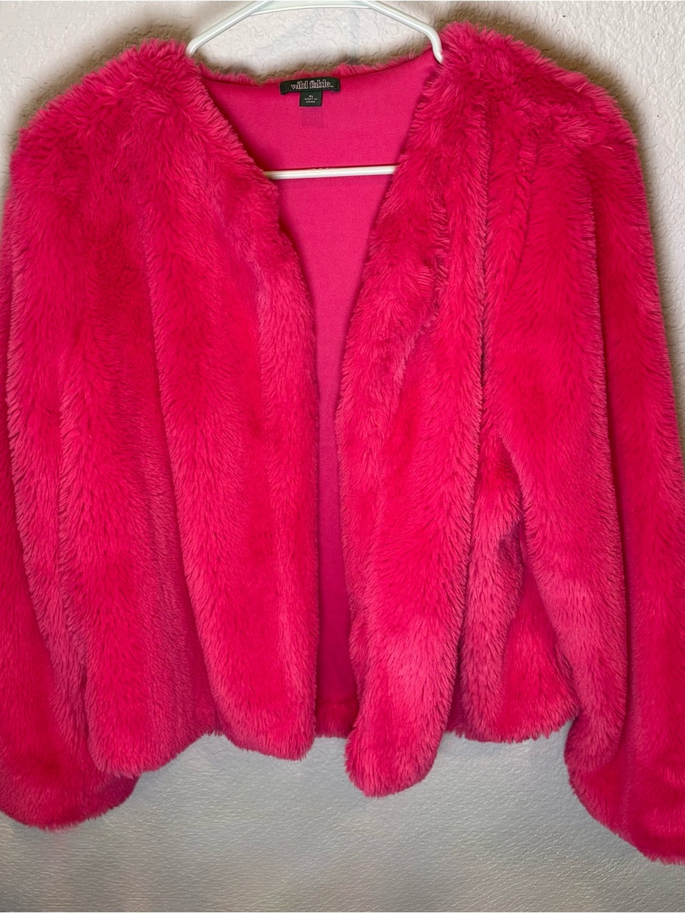 Wild Fable Hot Pink Faux Fur Jacket
